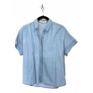 NWT Madewell Denim Hilltop Button Down Top